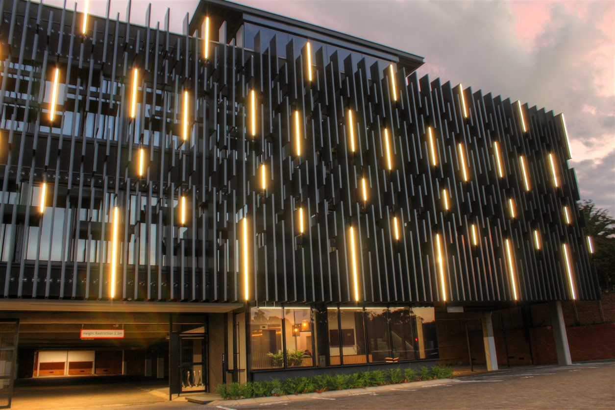 Unique façade lighting distinguishes one of SA’s greenest buildings